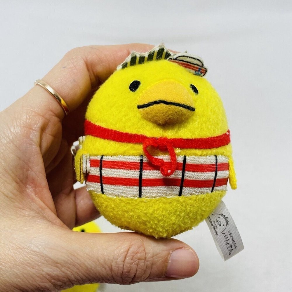 Daichi Bariisan Barry Chan Imabari Keychain Chain Plush Toy 3 Yellow Chick Bird - Picture 9 of 9
